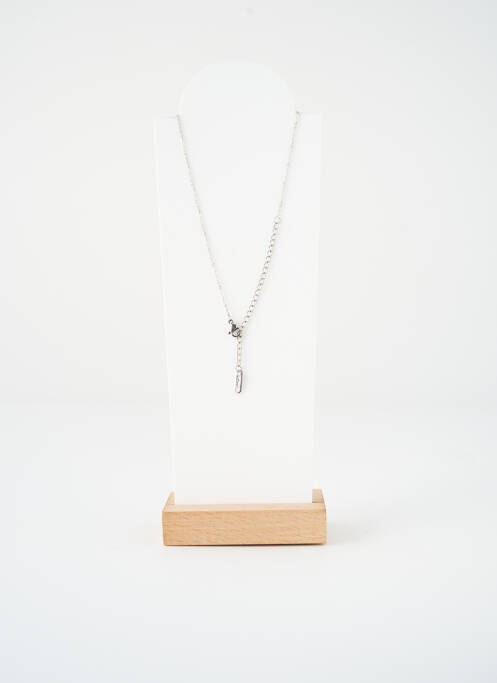 Collier ornement oxyde de zirconium argent SATINE femme