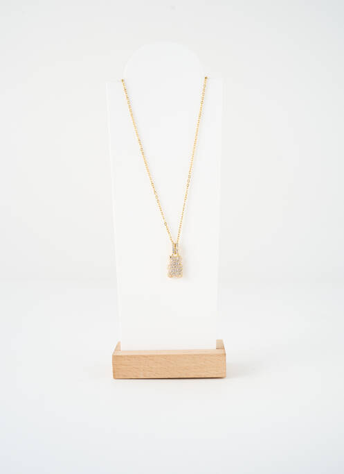 Collier ornement oxyde de zirconium or SATINE femme