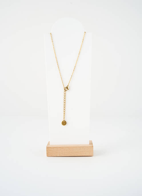 Collier ornement oxyde de zirconium or SATINE femme