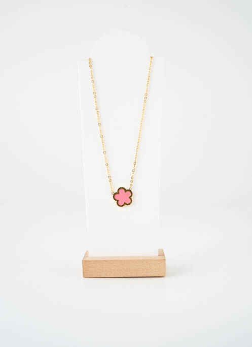 Collier matériaux métal rose VISSON femme