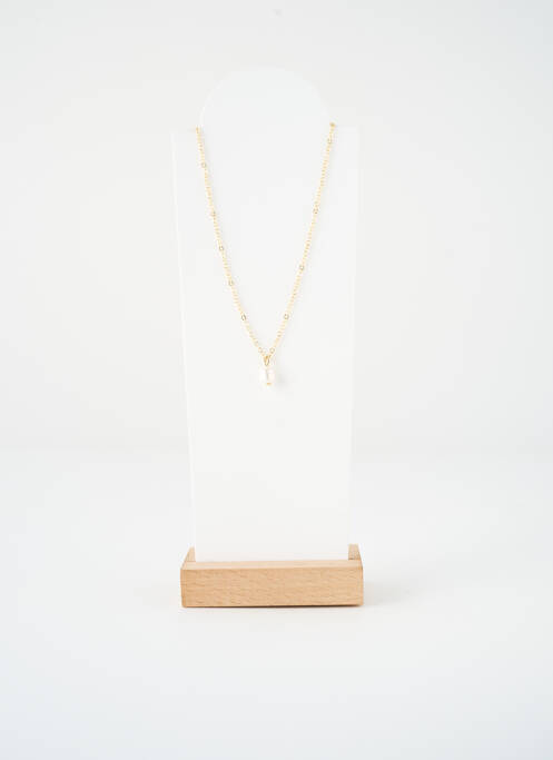 Collier matériaux métal or SATINE femme