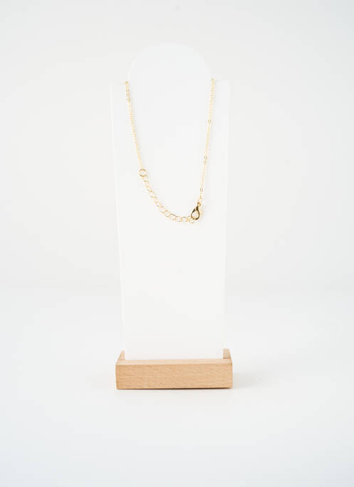 Collier matériaux métal or SATINE femme