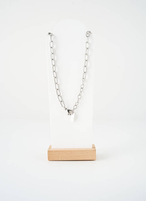 Collier matériaux métal argent VISSON femme