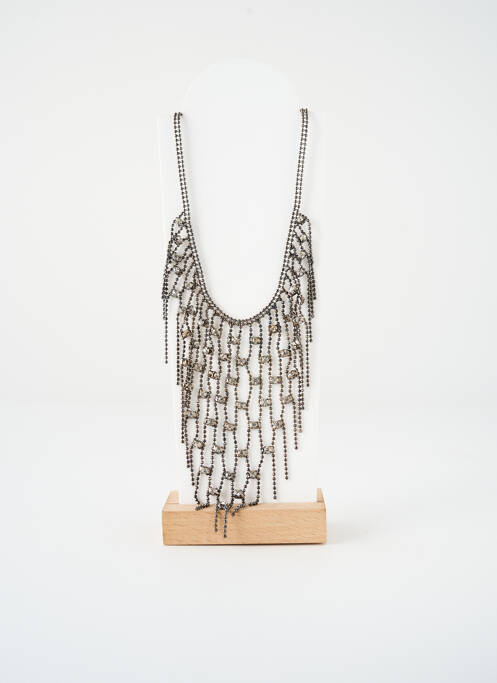 Collier ornement oxyde de zirconium argent SATINE femme