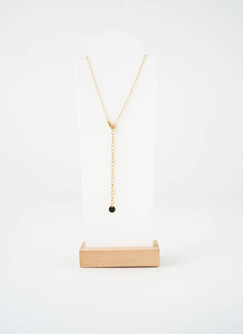 Collier ornement oxyde de zirconium or SATINE femme