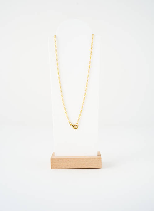 Collier matériaux métal or SATINE femme