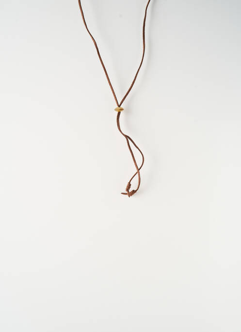 Sautoir matériaux métal marron SATINE femme