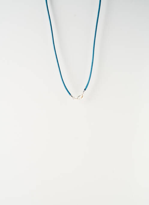 Sautoir matériaux métal bleu SATINE femme