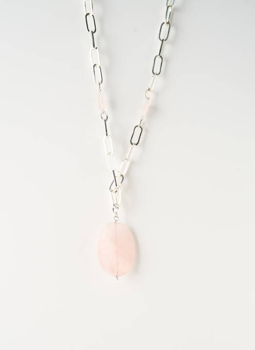 Sautoir ornement pierre argent SATINE femme