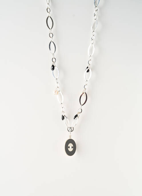 Sautoir matériaux métal argent SATINE femme