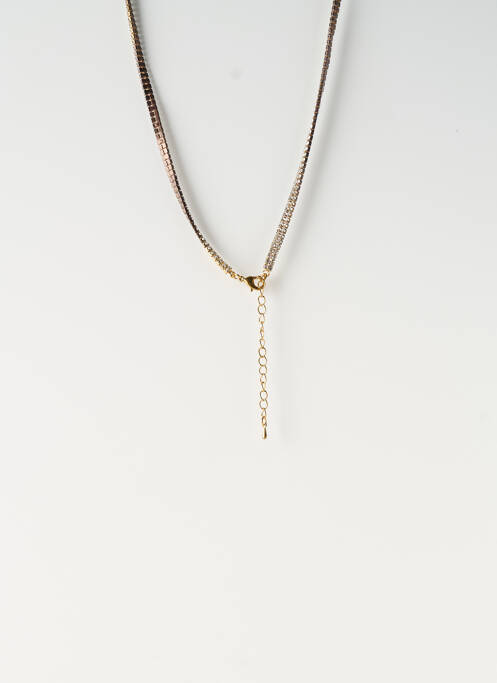 Sautoir ornement oxyde de zirconium or SATINE femme