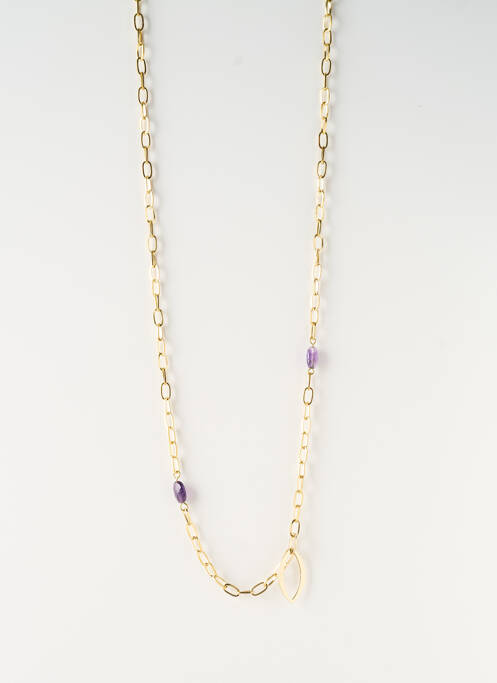 Sautoir matériaux métal or SATINE femme
