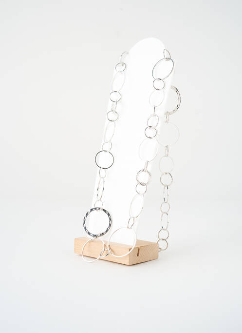 Sautoir argent SATINE femme