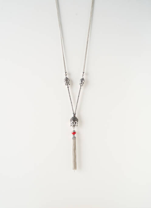 Sautoir argent SATINE femme