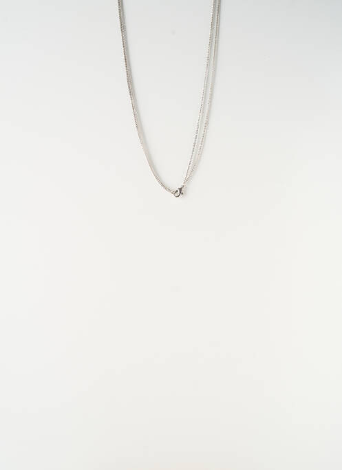 Sautoir argent SATINE femme