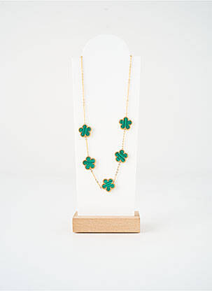 Collier matériaux métal vert VISSON femme
