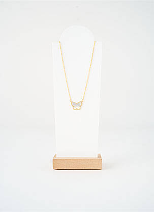 Collier matériaux métal or SATINE femme