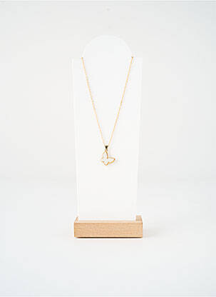 Collier matériaux métal or SATINE femme