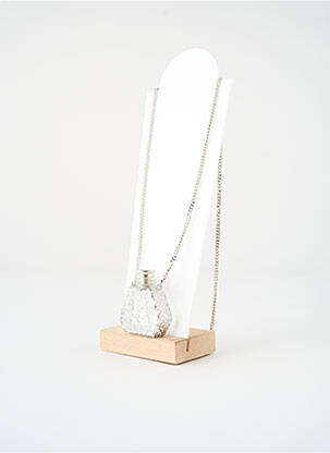 Sautoir matériaux métal argent SATINE femme