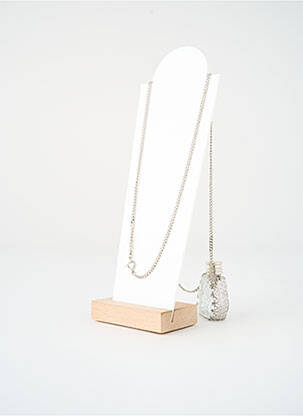 Sautoir matériaux métal argent SATINE femme