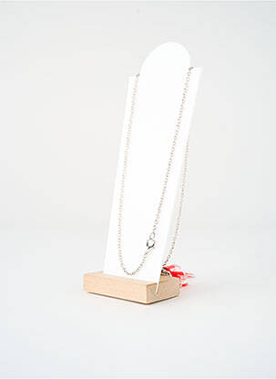 Sautoir ornement breloque / pampille rouge SATINE femme