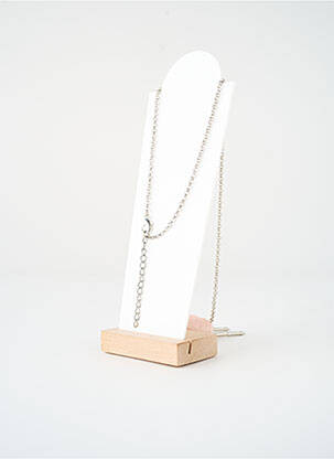 Sautoir ornement breloque / pampille rose SATINE femme