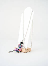 Sautoir ornement breloque / pampille argent SATINE femme