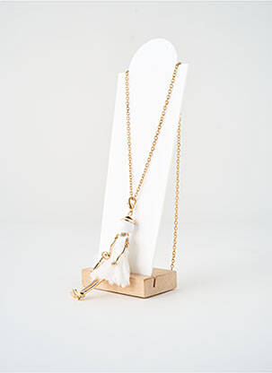Sautoir ornement breloque / pampille or SATINE femme