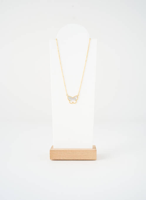 Collier matériaux métal or SATINE femme