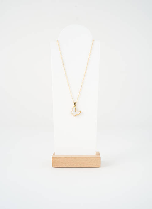 Collier matériaux métal or SATINE femme