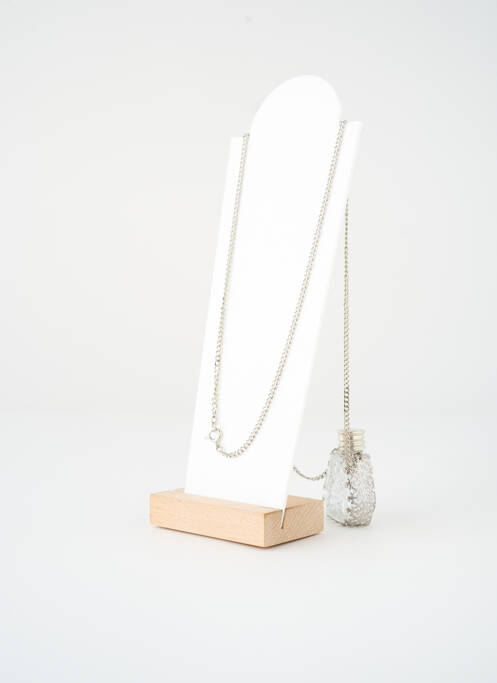 Sautoir matériaux métal argent SATINE femme
