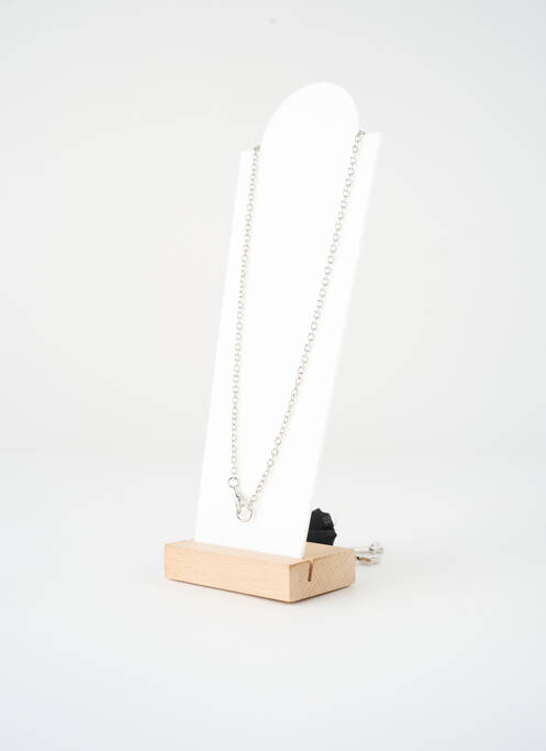 Sautoir noir SATINE femme