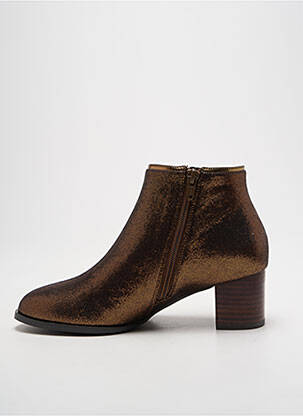 Bottines/boots bout rond talon de 4 à 6cm or MELLOW YELLOW femme