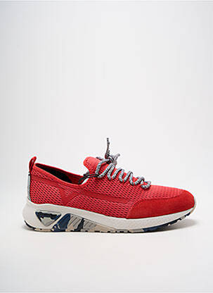 Baskets bout rond bout rond rouge DIESEL homme