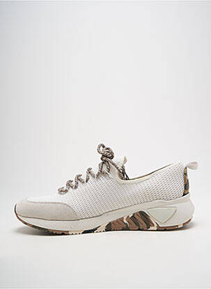 Baskets empiècements talon compensé blanc DIESEL homme