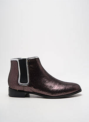 Bottines/boots tissage satiné talon plat jusqu'à 3cm marron MELLOW YELLOW femme
