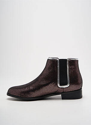 Bottines/boots tissage satiné talon plat jusqu'à 3cm marron MELLOW YELLOW femme
