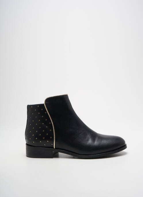 Bottines/boots matière lisse talon plat jusqu'à 3cm noir MELLOW YELLOW femme