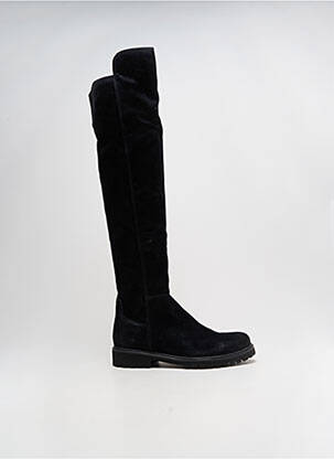 Cuissardes nubuck talon plat jusqu'à 3cm noir FELMINI femme
