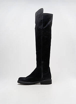 Cuissardes nubuck talon plat jusqu'à 3cm noir FELMINI femme