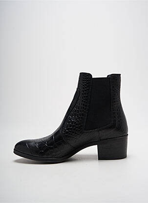 Bottines/boots tissage satiné talon de 4 à 6cm noir FELMINI femme