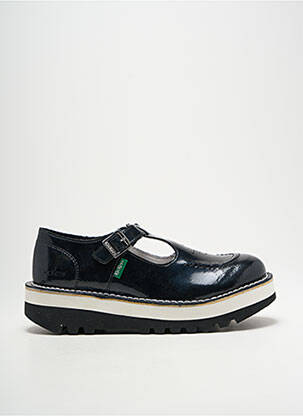 Derbies matière lisse talon de 4 à 6cm noir KICKERS femme