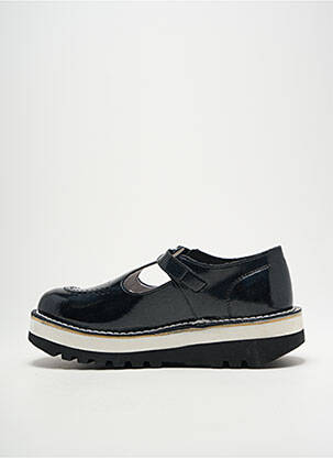 Derbies matière lisse talon de 4 à 6cm noir KICKERS femme