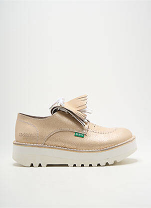 Derbies impression talon de 4 à 6cm beige KICKERS femme
