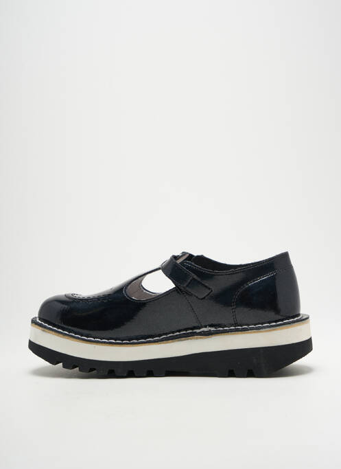 Derbies matière lisse talon de 4 à 6cm noir KICKERS femme