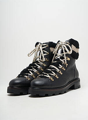 Bottines/boots fourrée talon de 4 à 6cm noir JIMMY CHOO femme