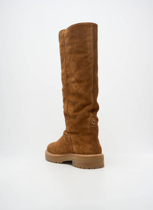Bottes nubuck talon de 4 à 6cm marron JIMMY CHOO femme