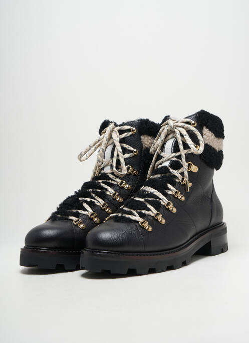Bottines/boots fourrée talon de 4 à 6cm noir JIMMY CHOO femme