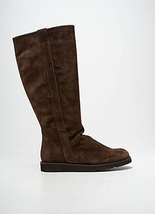 Bottes nubuck talon plat jusqu'à 3cm marron AIGLE femme