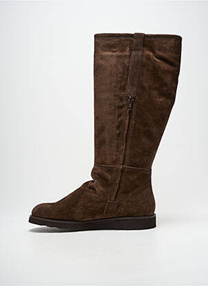 Bottes nubuck talon plat jusqu'à 3cm marron AIGLE femme